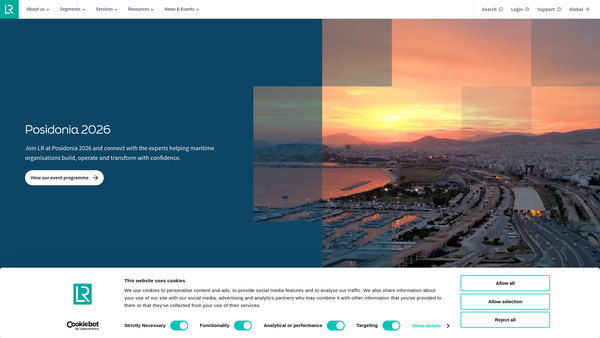 Screenshot of the Lloyd's Register Foundation website