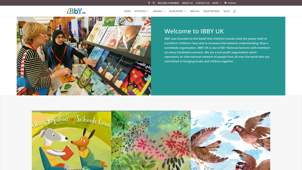 Screenshot of the Ibby UK Section website
