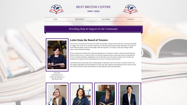 Screenshot of the Best British Centre website
