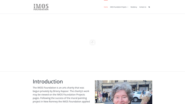 Screenshot of the Imos Foundation website