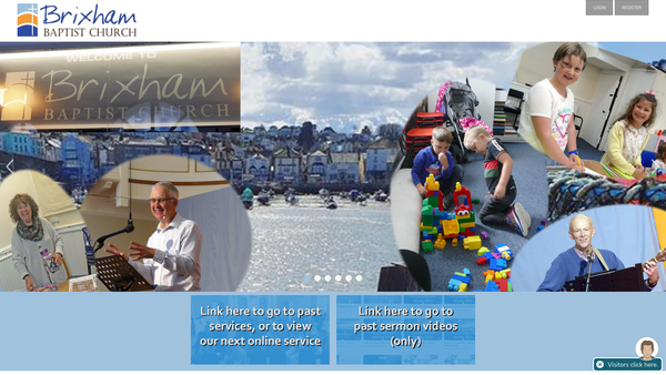 Screenshot of the Brixham Baptist Church website