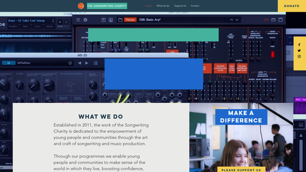 Screenshot of the Nathan Timothy Foundation website