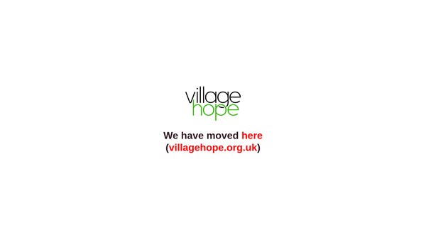 Screenshot of the Village Hope website
