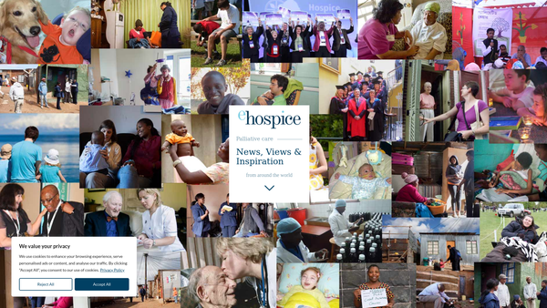Screenshot of the Ehospice website