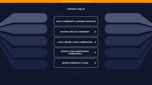 Screenshot of the Rodings and Ongar u3a website