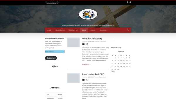 Screenshot of the Christ World And Clergy Ministries website