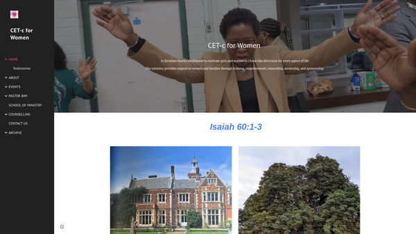 Screenshot of the Cet-C For Women website