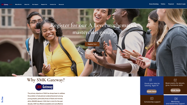 Screenshot of the Sievemk Gateway Ltd website