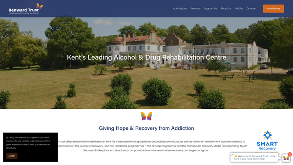 Screenshot of the The Kenward Trust website