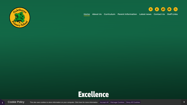Screenshot of the Friends Of Oakthorpe website