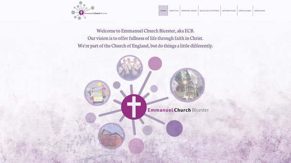Screenshot of the The Parochial Church Council Of The Ecclesiastical Parish Of Bicester Emmanuel website