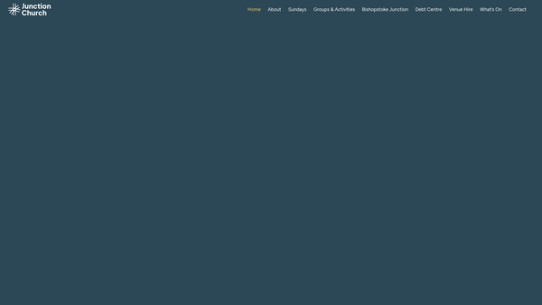 Screenshot of the Junction 13 Eastleigh website