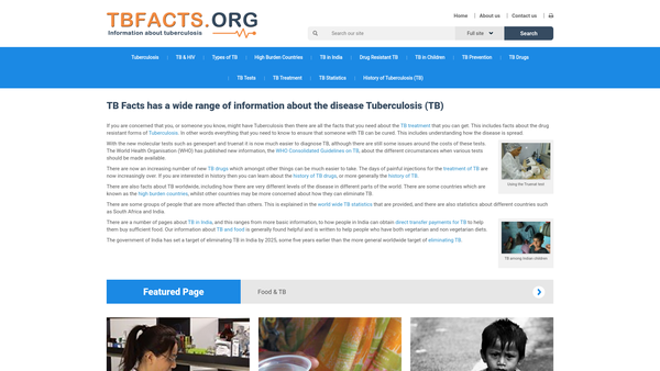 Screenshot of the The Global Health & Education Charity website