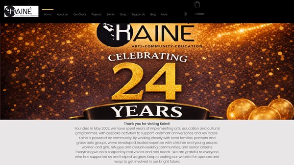 Screenshot of the Kaine Management Ltd website