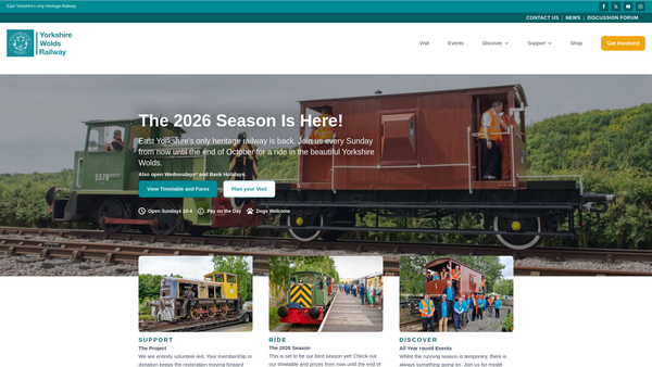 Screenshot of the Malton Dodger Limited website