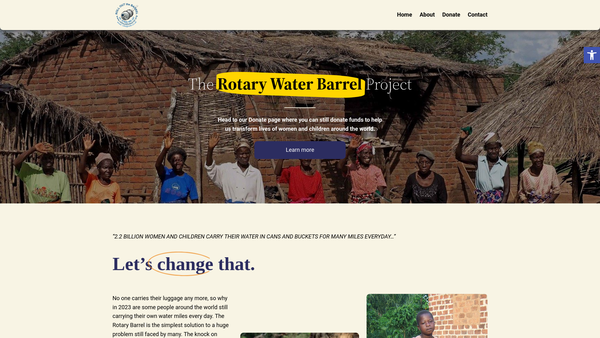 Screenshot of the The Roll Out The Barrel Trust website