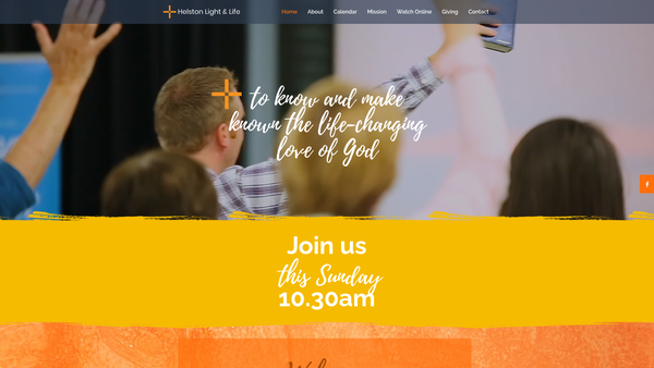 Screenshot of the Light And Life Free Methodist Church West Cornwall website