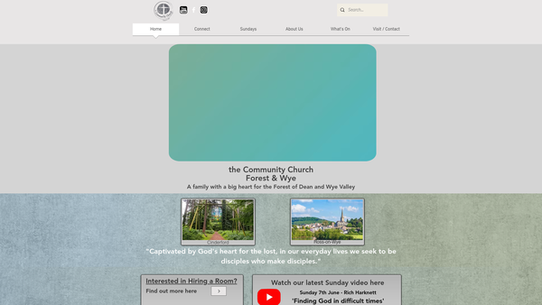 Screenshot of the Forest Of Dean Community Church website