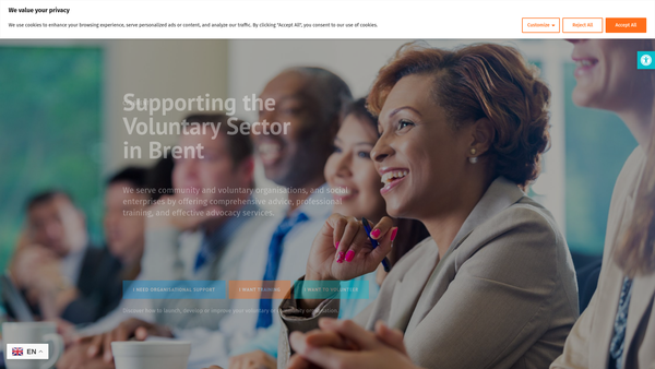 Screenshot of the Cvs Brent website