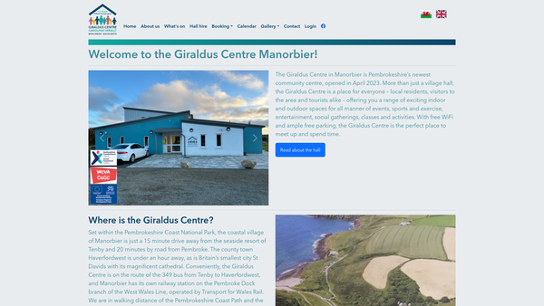 Screenshot of the South Ridgeway Community Association website