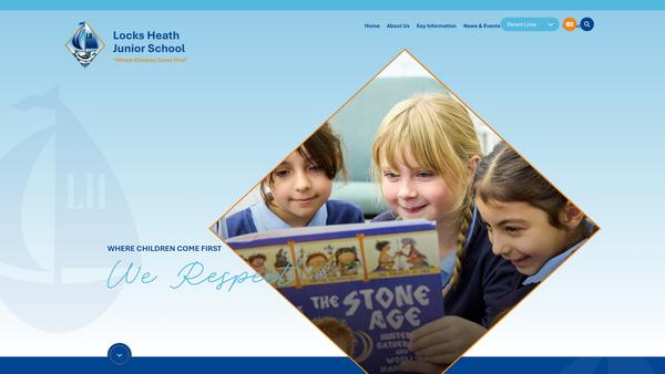Screenshot of the Friends Of Locks Heath Junior School website