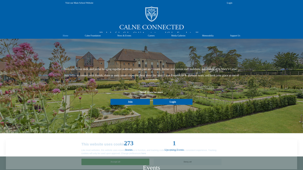 Screenshot of the The Calne Foundation Trust website
