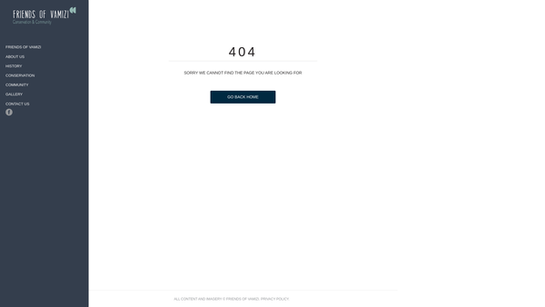 Screenshot of the Friends Of Vamizi Trust website