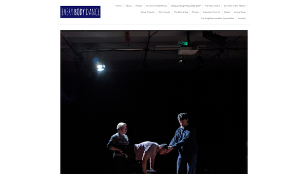 Screenshot of the Everybody Dancing website