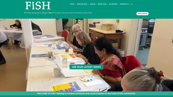 Screenshot of the Fish Neighbourhood Care website