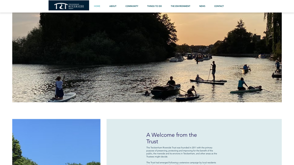 Screenshot of the Twickenham Riverside Trust website