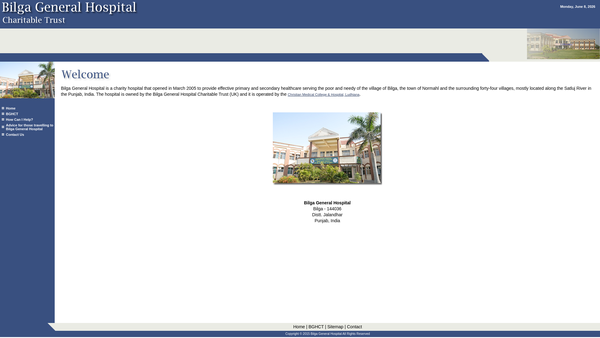 Screenshot of the The Sutlej Trust website