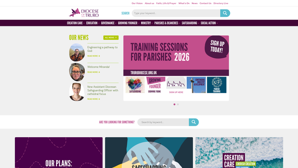 Screenshot of the Askel Veur The Diocese Of Truro Academies Umbrella Company Limited website
