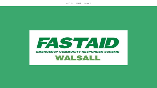 Screenshot of the West Midlands Ambulance Fastaid Emergency Community Responder Scheme(black Country) website