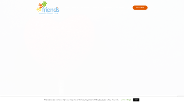 Screenshot of the Fop Friends website