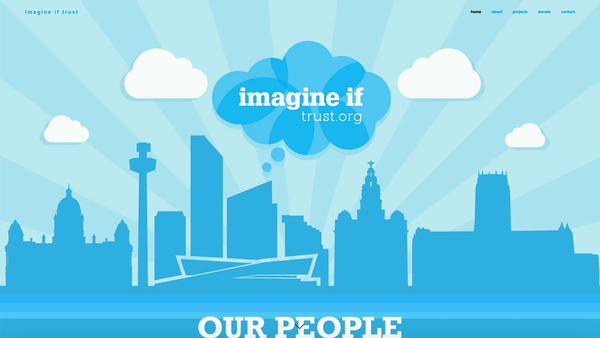 Screenshot of the Imagine If Trust website