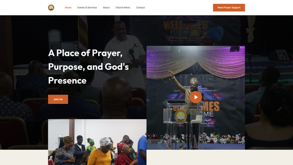 Screenshot of the The New Life In Christ Ministry website