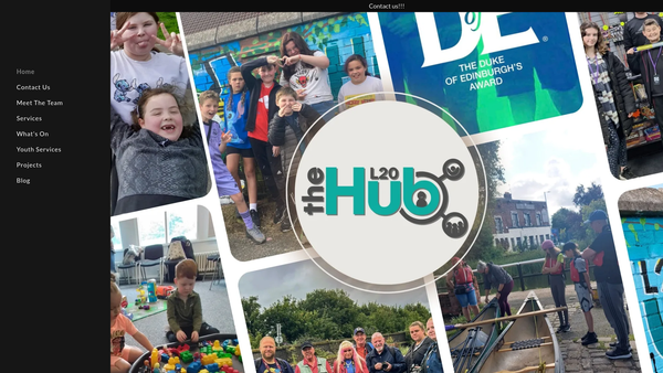 Screenshot of the The L20 Hub website