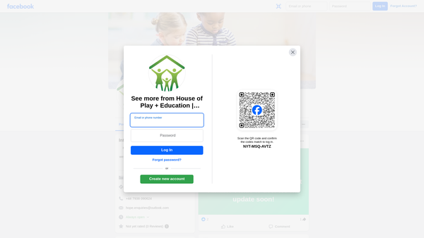 Screenshot of the House Of Play + Education website