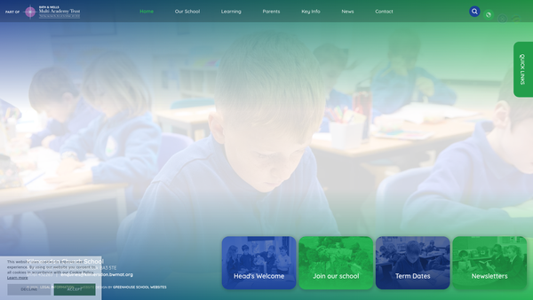 Screenshot of the Kilmersdon Primary School PTA website