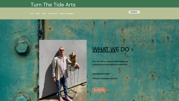 Screenshot of the Turn The Tide website