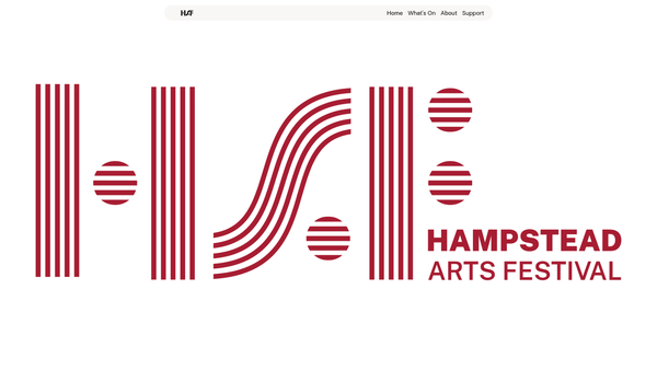 Screenshot of the Hampstead Arts Festival website