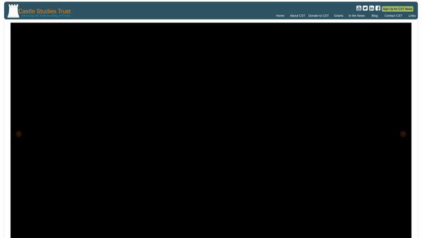 Screenshot of the Castle Studies Trust website