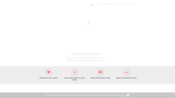 Screenshot of the The Mission, Nelson website