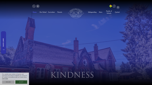 Screenshot of the Friends Of North Waltham School website