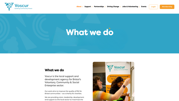 Screenshot of the Voscur Limited website