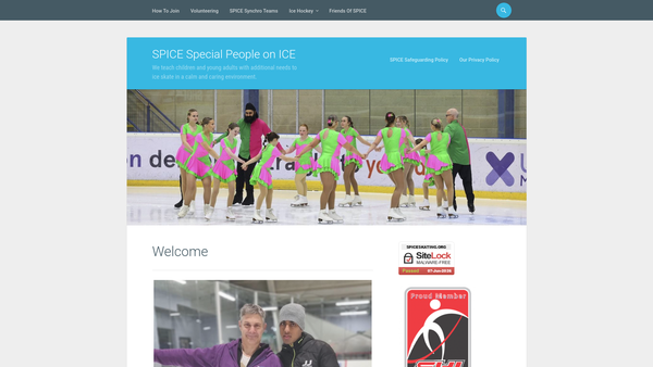 Screenshot of the Friends Of Spice website