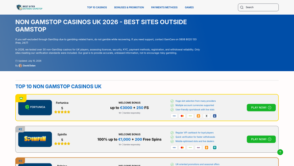 Screenshot of the The Stephen Thompson Foundation website