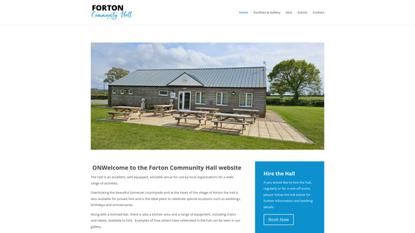 Screenshot of the Forton Community Association website