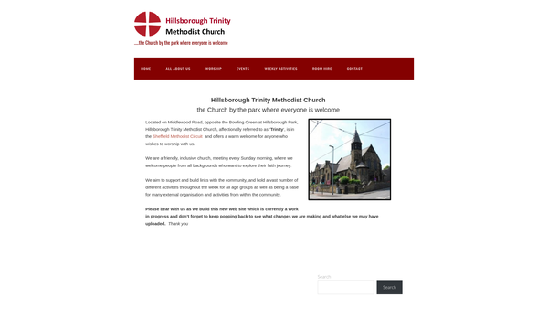 Screenshot of the Joseph Ward's Charity website