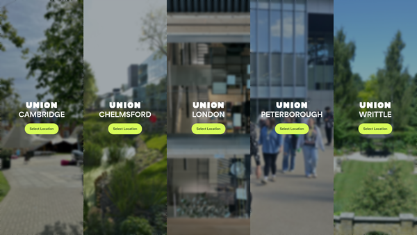 Screenshot of the Anglia Ruskin Students' Union website